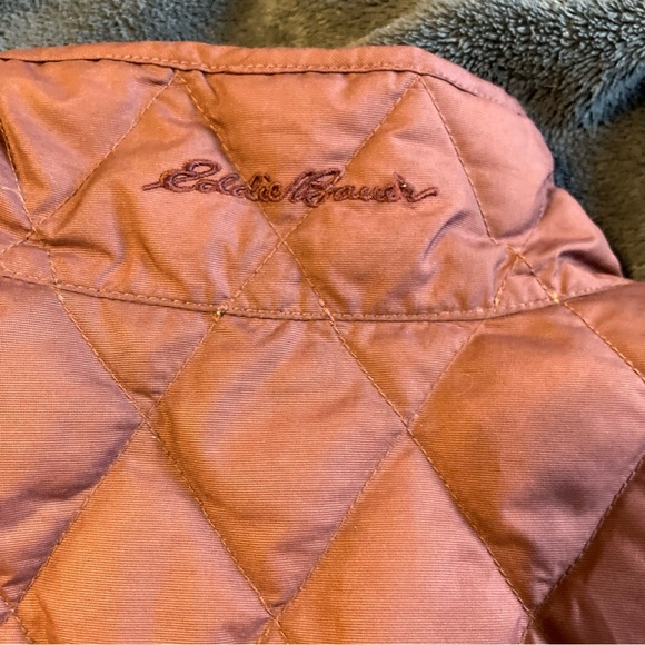 Eddie Bauer goose down quilted vest women’s extra large, dusky purple - Picture 7 of 7